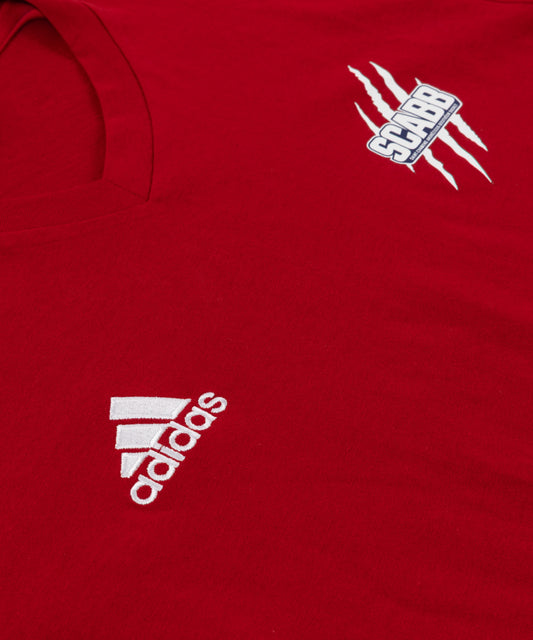 T-SHIRT SCABB ADIDAS ROUGE COTON