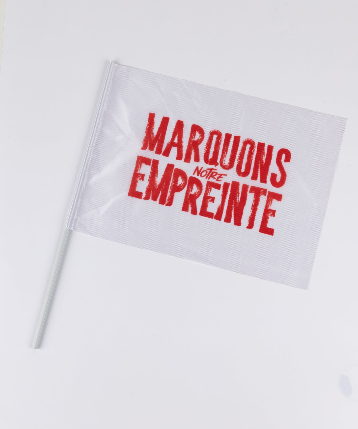 DRAPEAU SUPPORTER BLANC