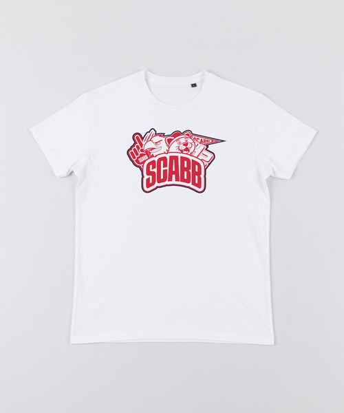 T-SHIRT BLANC PATCH SCABB