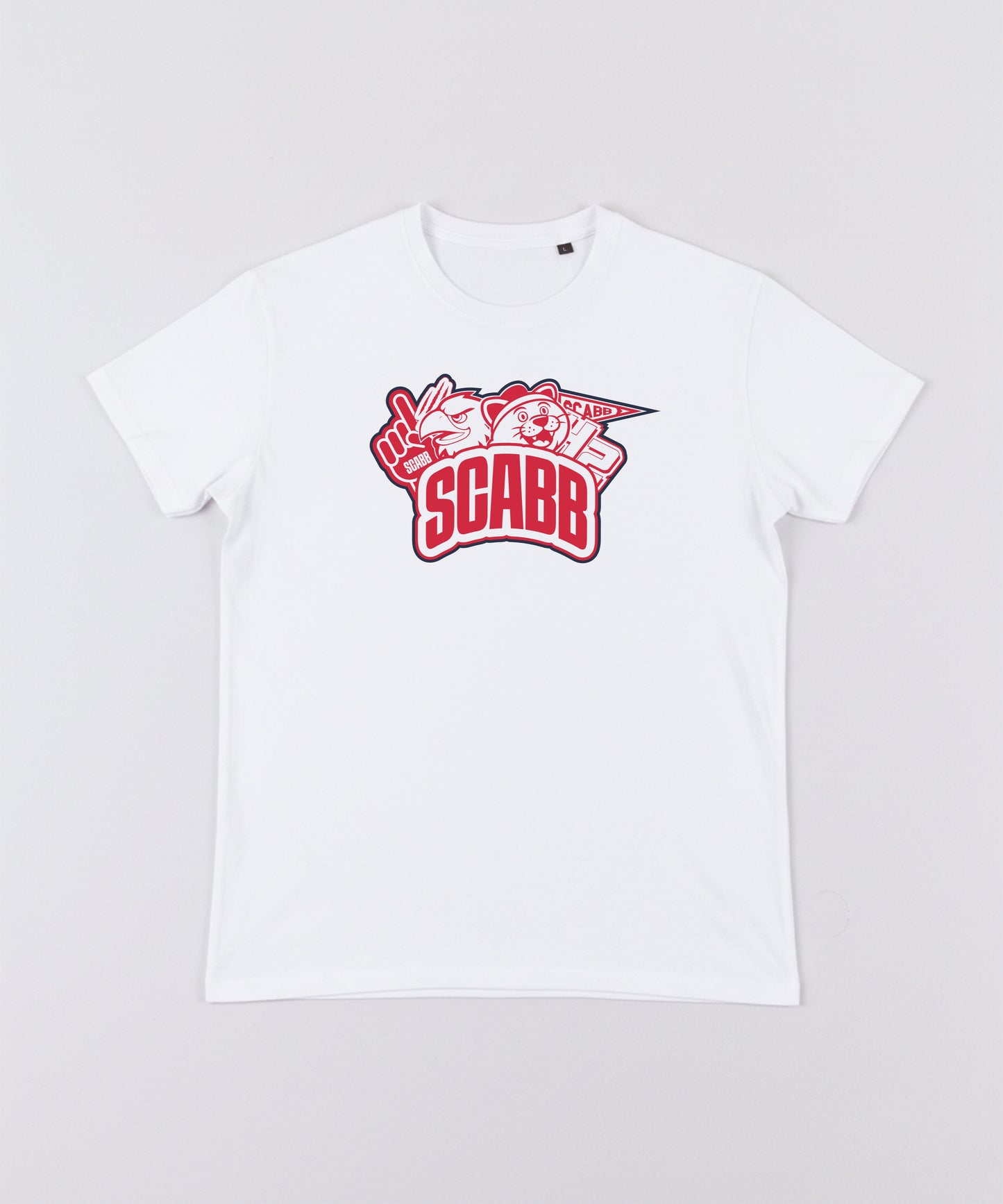 T-SHIRT BLANC PATCH SCABB ENFANT