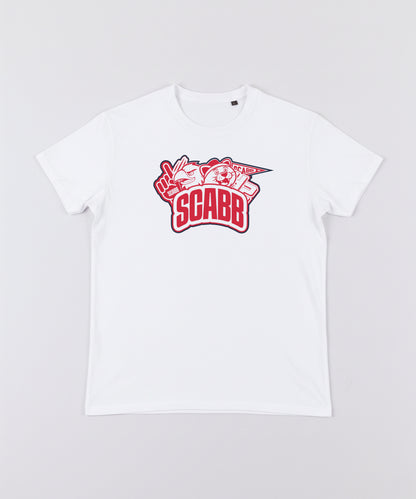T-SHIRT BLANC PATCH SCABB ENFANT