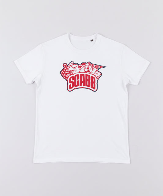 T-SHIRT BLANC PATCH SCABB ENFANT