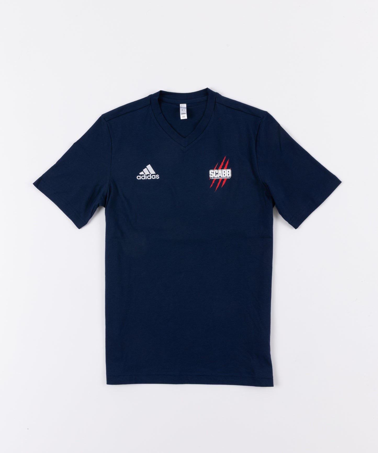 T-SHIRT SCABB ADIDAS BLEU COTON
