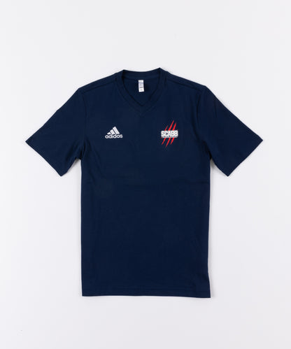 T-SHIRT SCABB ADIDAS BLEU COTON