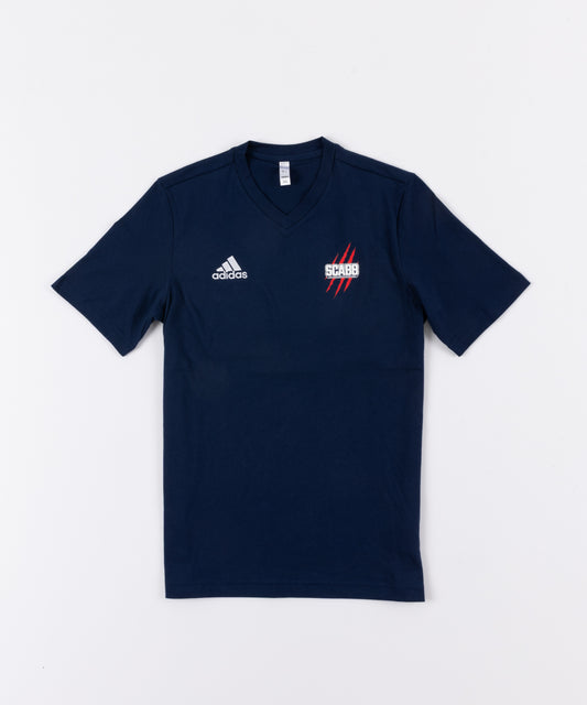 T-SHIRT SCABB ADIDAS BLEU COTON