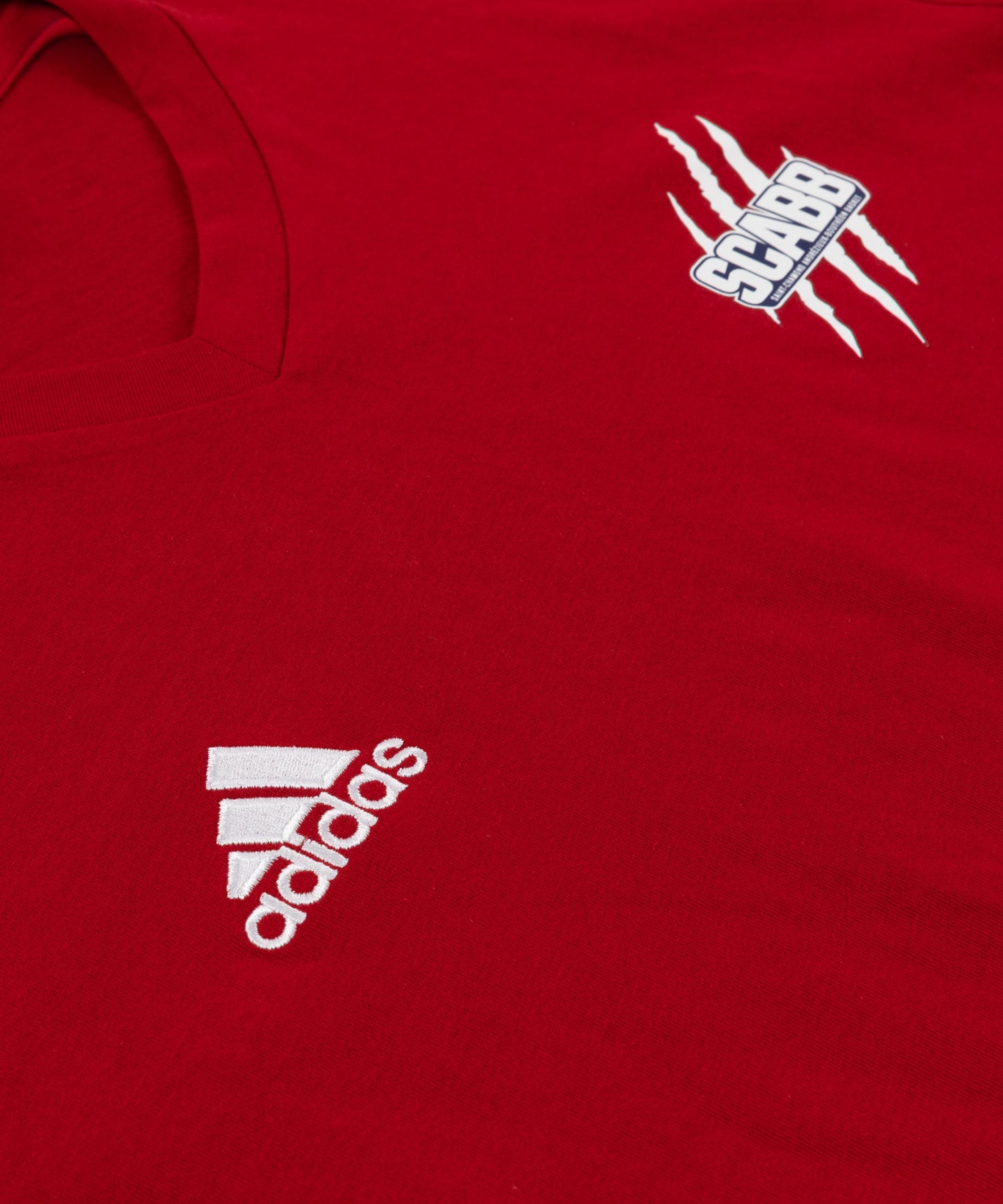 T-SHIRT SCABB ADIDAS ROUGE COTON
