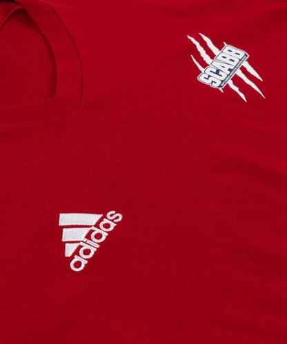 T-SHIRT SCABB ADIDAS ROUGE COTON