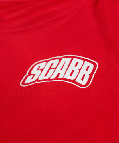 T-SHIRT ROUGE MOTIF