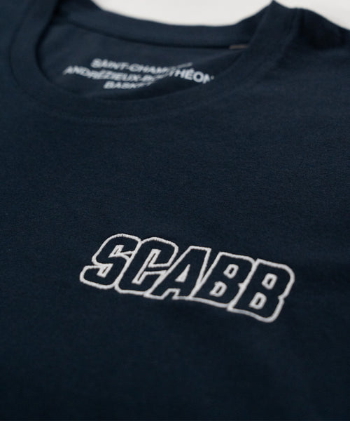 T-SHIRT BLEU SCABB BRODÉ
