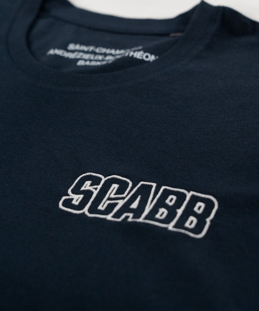 T-SHIRT BLEU SCABB BRODÉ